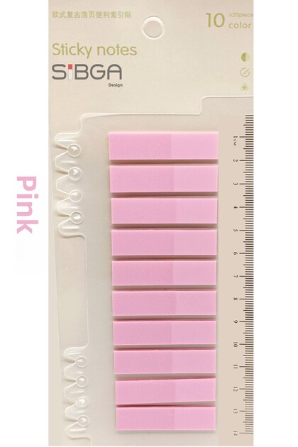 Transparent Pink Color Postit Post-It Post It. Book Marker Bookmark Postit Sticker Note Paper 200 Sheets
