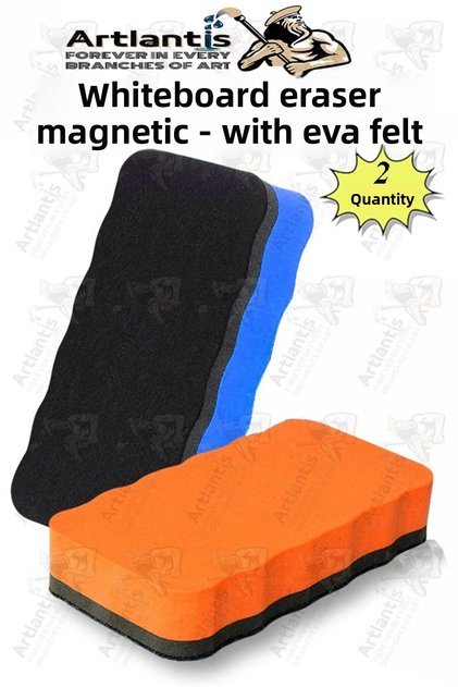 Magnetic Whiteboard Eraser Eva 2 Pieces White Whiteboard Eraser Magnetic Quality Felt Tip Eva