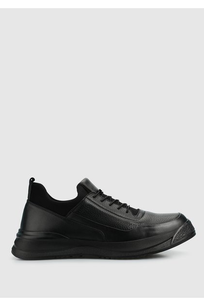 Black Leather Men's Shoes