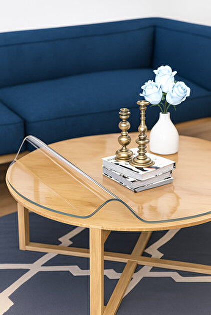 Frosted Clear Table Protector 36 X 66 Inch, 1.5mm Thick Plastic Table Cover, Waterproof PVC Clear Table Cover Protector, Desk Protector Mat, Writing Desk Pad For Desktop, Coffee & Dining Room