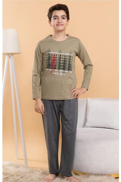 Long Sleeve Figured Seasonal Pajama Set