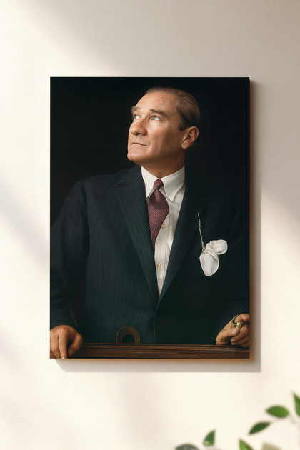 4K Ultra Yüksek Kalite Mustafa Kemal Atatürk - Kanvas Tablo