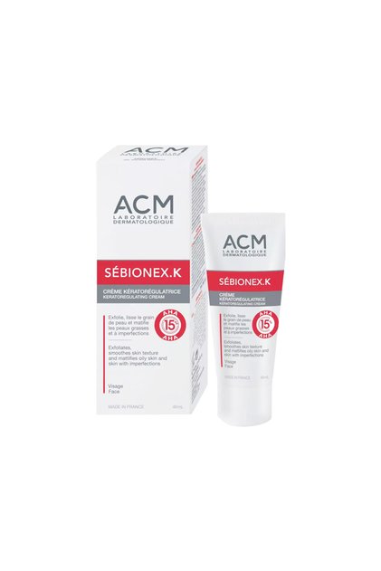 ايه سي ام - كريم سيبيونكس هايدرا المرطب للبشرة 40 مل-ACM SEBIONEX.K AHA 15% CREAM 40ML