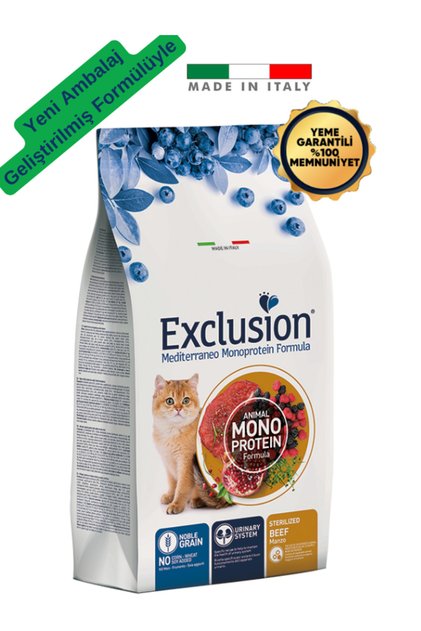 Düşük Tahıllı Monoprotein Sığır Etli Ve Narlı Kısırlaştırılmış Kedi Maması 12 Kg