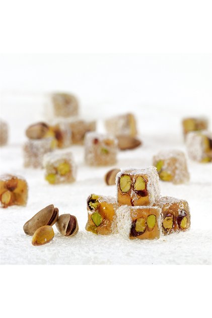 Mini Turkish Delight with Coconut Double Roasted Pistachios 500g