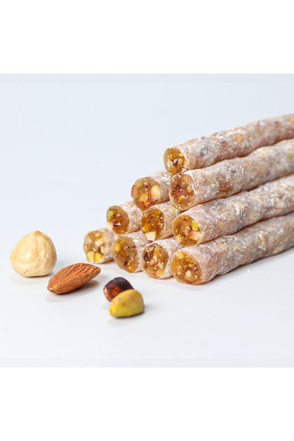Honey Waffle Turkish Delight with Pistachio, Hazelnut, and Almond 250g