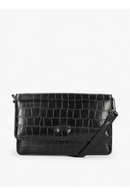 Textured Crossbody Bag with Adjustable Strap and Flap Closure W 20 x H 12 x D 4 cm