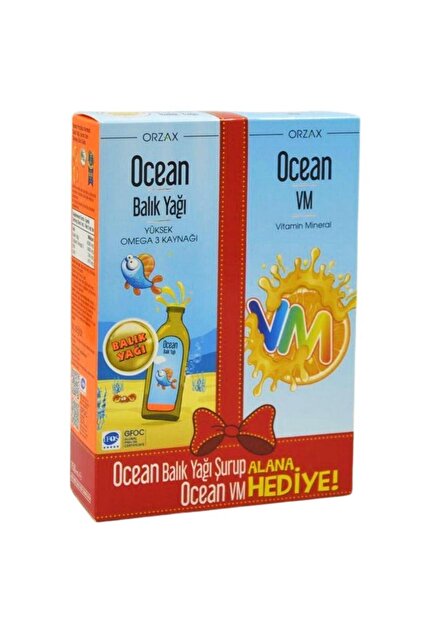 Orzax Ocean Portakal Şurup 150 ml + Ocean VM Şurup 150 ml - Fiyatı