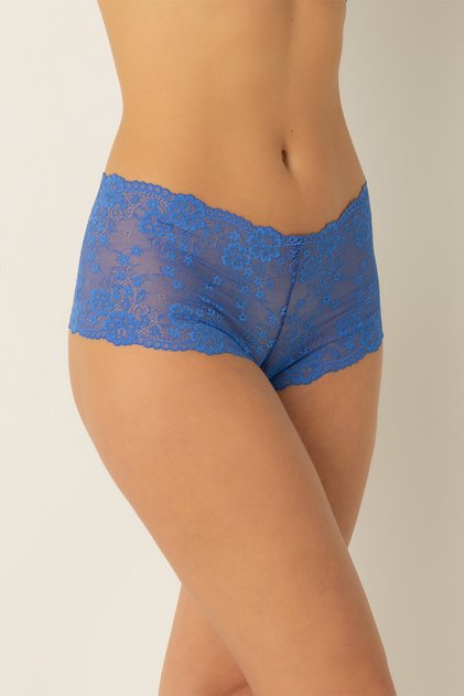 Comfortable Elegant Women's Hipster Panties with Floral Lace