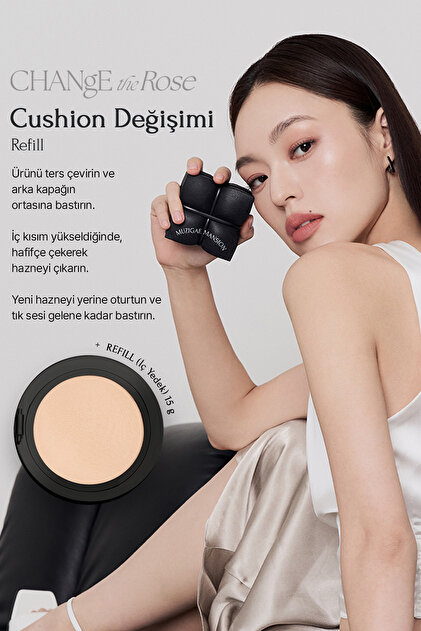 Muzigae Mansion Kapatıcı, Mat Bitişli Cushion + Refill MUZIGAE