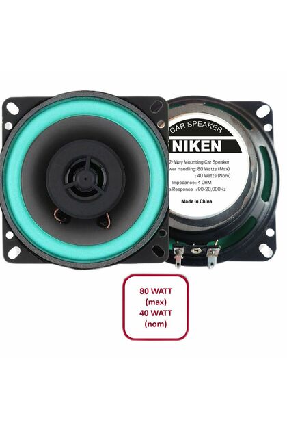 Niken Araç hoparlörü kolon 10cm 4inc 80watt 2 ADET - Fiyatı, Yorumları