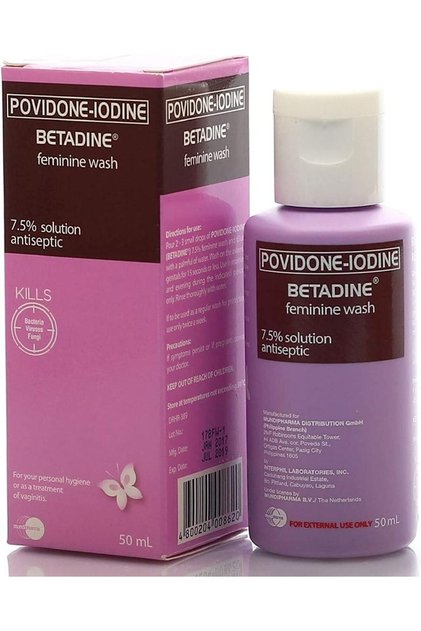 Povidone-Iodine Feminine Wash - 7.5% Solution Antiseptic - Kills Bacteria, Virus & Fungi -