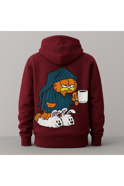 Garfield Printed Hooded Sweatshirt – Comfortable Casual Wear