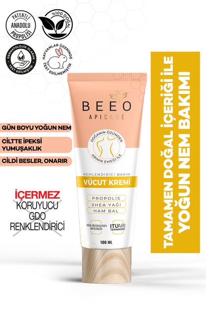 Nemlendirici Ballı Organik Vücut Kremi 100 Ml