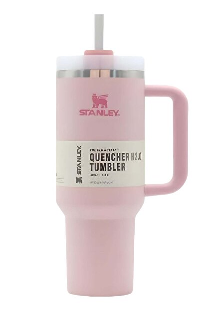 Quencher H2.0 FlowState Vacuum Stainless Steel Water Bottle with Lid and Straw, BPA-Free, 40