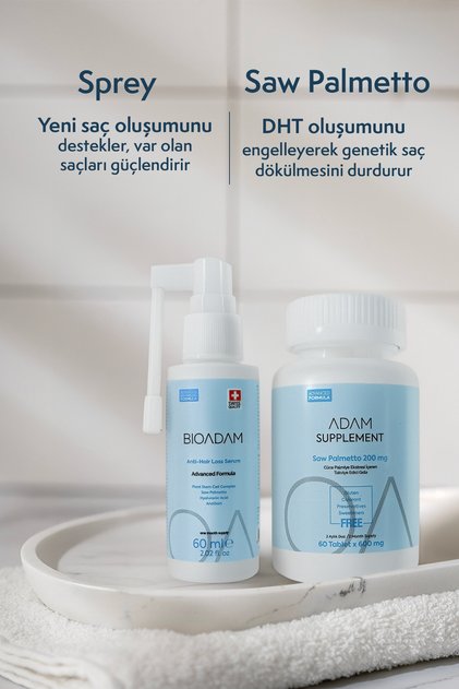 Saw Palmetto Saç Dökülmesine Karşı Vitamin ve Saç Oluşumunu Destekleyen Hyaluronik Asitli Sprey