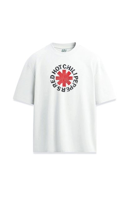 Red Hot Chili Peppers Rhcp Design Printed Unisex Relaxed T-Shirt