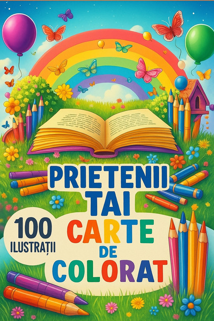 Το Βιβλίο Ζωγραφικής σας "Οι Φίλοι σας " 100 Εικονογραφημένες Εξώφυλλες Κάρτες Α4 από Πλαστικοποιημένο Χαρτόνι