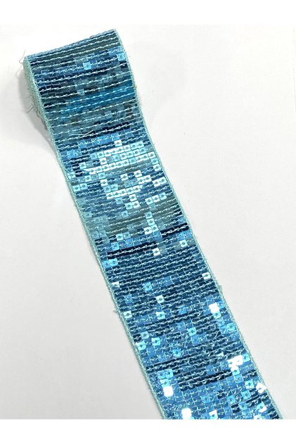 Sequin Ribbon Ribbon Sequin Ribbon Mortar / 1 Meter / Width 4 cm /