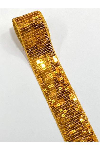 Sequin Ribbon Ribbon Sequin Ribbon Mortar / 1 Meter / Width 4 cm /