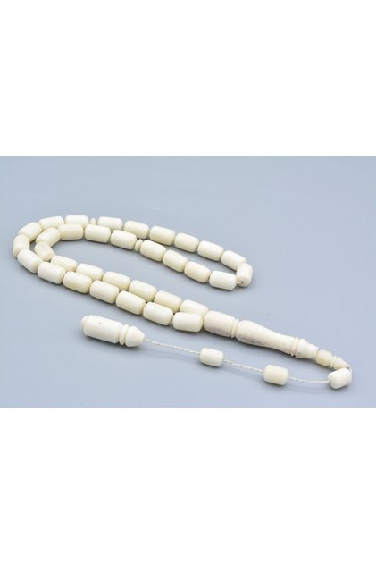 Master's Work Imame Carved Capsule Cut Camel Bone Prayer Beads