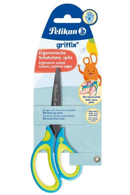 Foarfeca Griffix pentru dreptaci, maner de plasti