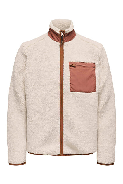 Only & Sons Onsdallas Life Sherpa Jacket Bej Erkek Ceket 22025599