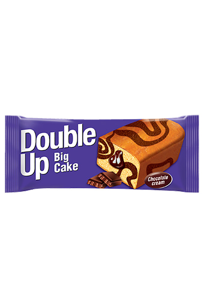 Tort cu cremă de ciocolată, cutie 24 buc x 55 g, DOUBLE UP Big Cake