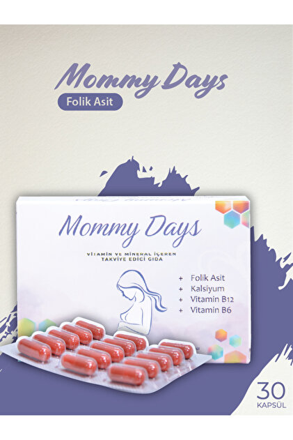 mekapharma Mommy Days Gebelik Dönemi Folik Asit, Kalsiyum, Vitamin