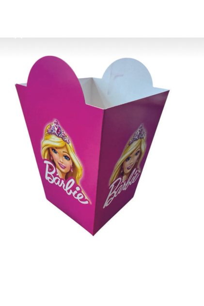 Barbie mısır kutusu cips parti malzemeleri 8 adet