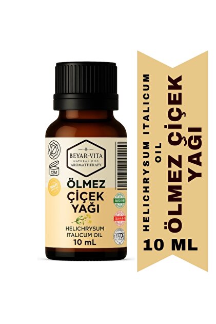 Ölmez Çiçek Yağı 10 ml - uçucu yağ - Helichrysum Oil - esansiyel uçucu yağ - Helichrysum Italicum Flower Oil -ölmez otu yağı