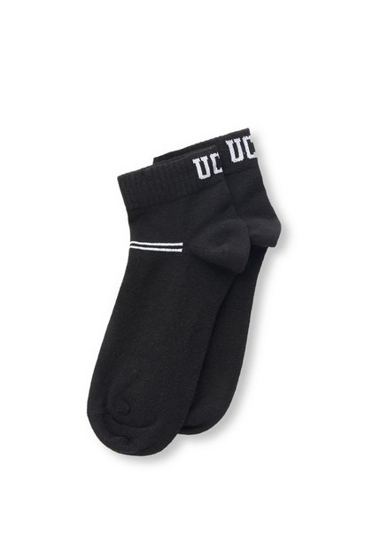 Brennus 3-Piece Black Short Jacquard Standard Fit Unisex Socks