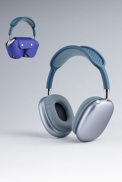 SW91 P9 Air Pro Max Kablosuz 5.0 Mikrofonlu Gürültü Engelleyici (Kılıflı) Bluetooth Kulaklık Renkli