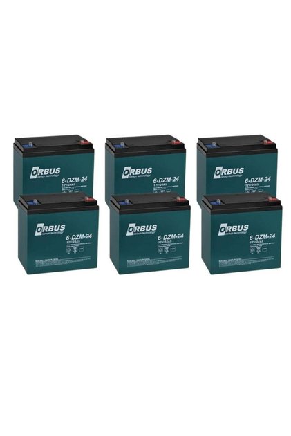 Or bus 6-DZM-24 12V 24 Ah Elektrikli Bisiklet Aküsü 6 lı Paket