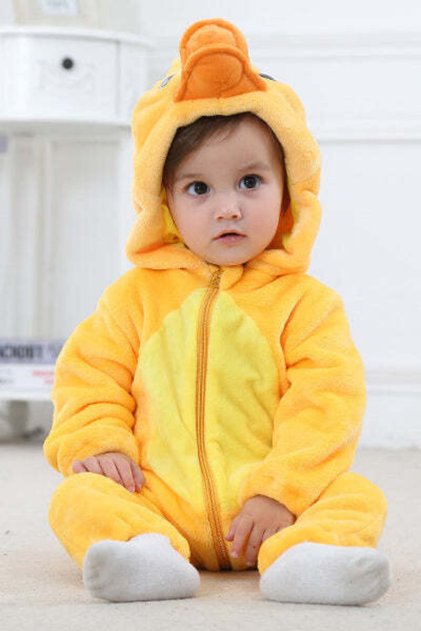 Πιτζάμες Kigurumi για μωρά, τύπου ολόσωμης φόρμας, από απαλό και αφράτο υλικό CLD137-9