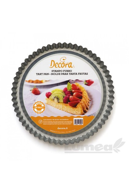 Tava de copt rotunda din metal antiaderent, 24x3cm - Decora