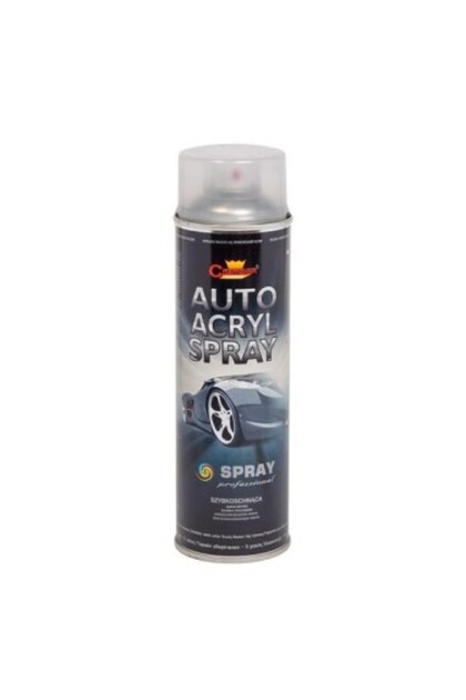 Vopsea spray auto acrilică profesională, lac transparent, Champion Color, 500ml