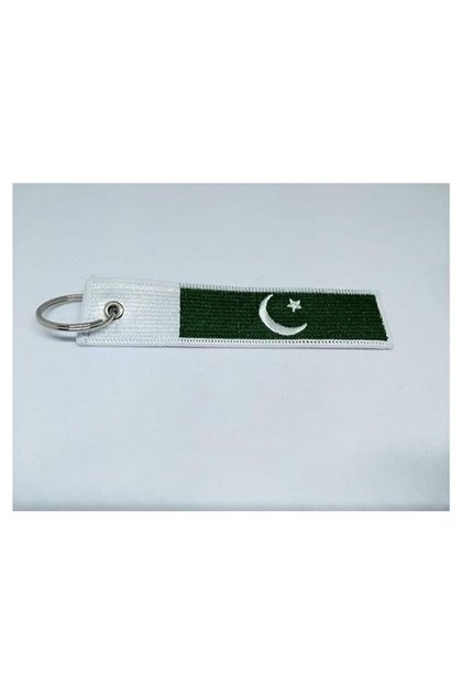 Pakistan Flag Keychain Tag with Key Ring, EDC for Motorcycles, Scooters, Cars and Gifts Flag K