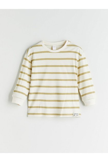 Lcw Kids Crew Neck Striped Boy T-Shirt