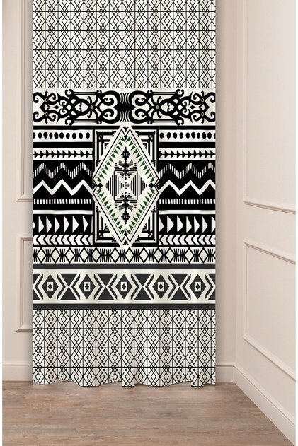 Authentic, Anatolian, Ethnic Patterned Special Design Digital Printed (Single Wing) Modern Stylish Background Curtain