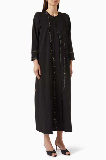 Reflect Your Stylish and Comfortable Style with Our Chiffon Embroidered Abaya
