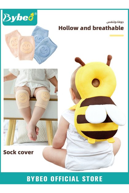 Baby Head Protector Pillow Toddler Breathable Safety Protect Hat With 2 Knee Pads for Crawling and W