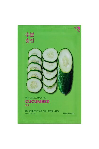 Holika Holika Pure Essence Cucumber Refreshing Face Mask, 20 ml