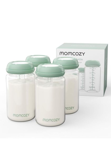 Natural Baby Bottle BPA Free Breast Milk Container Storage Collection Bottle Pack Of 4