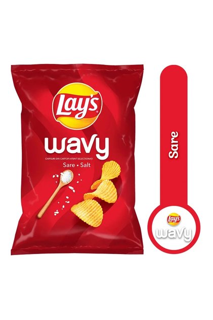 Chipsuri Wavy cu sare 115g