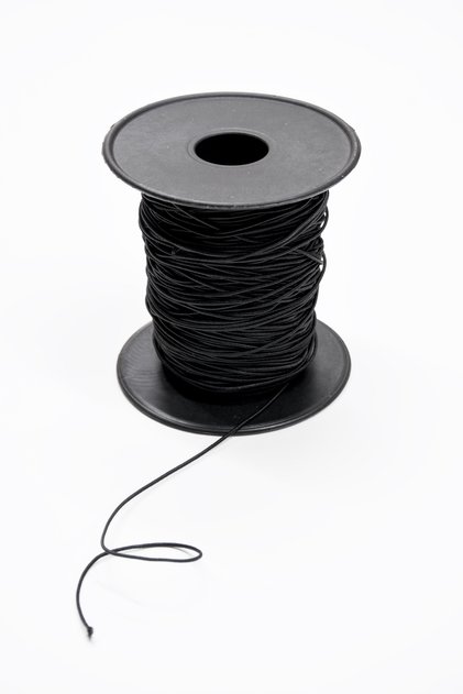 1 mm İnce Yuvarlak Lastik İp - Bileklik Toka Aksesuar Lastiği - 10 Metre