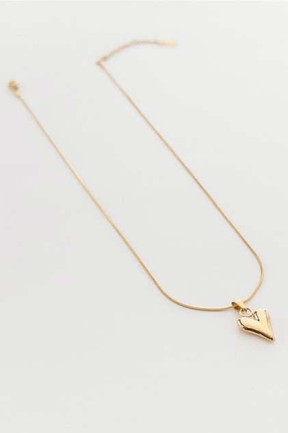 High Quality Stainless Steel Chain Heart Model Gold Color Elegant Women Necklace