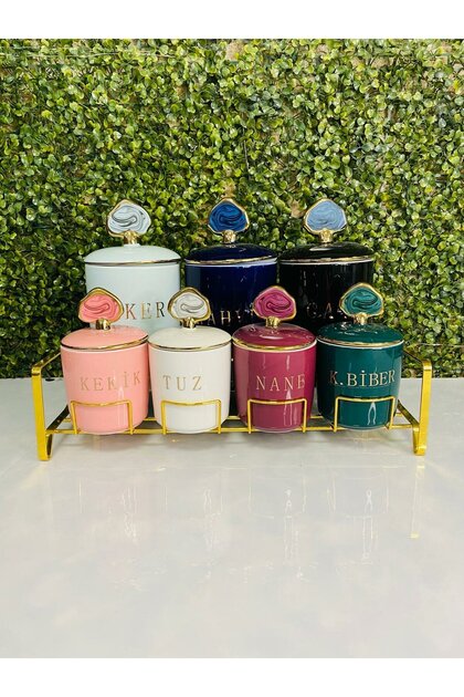 8 Piece Zure Colored Spice Set
