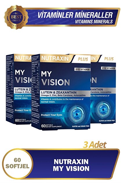 Nutraxin My Vision 60 Soft Jel 3 Adet - Fiyatı, Yorumları