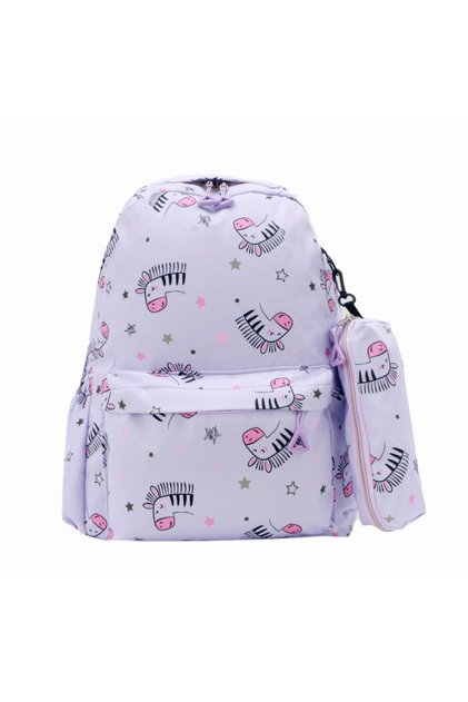 Ghiozdan/rucsac cu penar detasabil pentru scoala sau calatorii, 45 x 30 x 14 cm, ZY-779